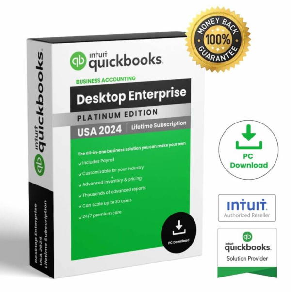 QuickBooks Desktop Enterprise 2024- Us - Original Key (10 Users)